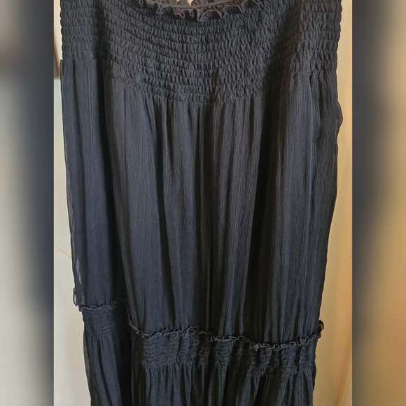 INC International Concepts 100% Black Maxi Skirt Women's 8 - Picture 3 of 5